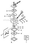 Page B Diagram and Parts List for XT20T  Weed Eater Trimmer